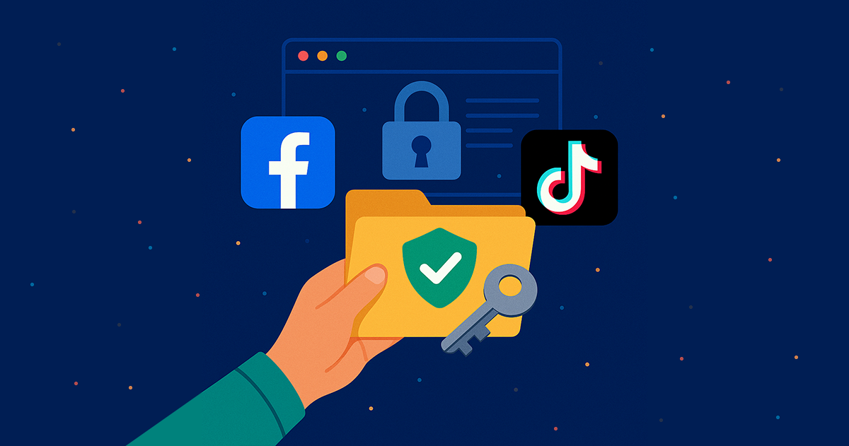 Safe and secure Meta and TikTok information