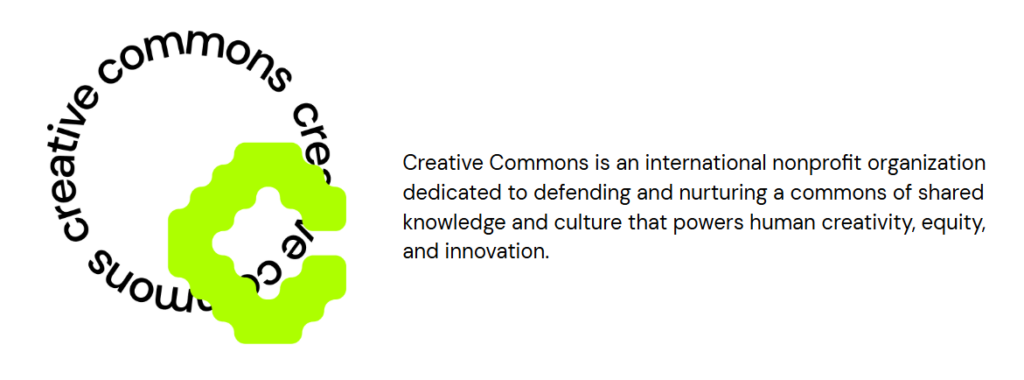 Logo from Creative Commons Non Profit Organisation.